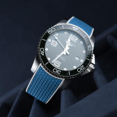 Rubber Strap For Longines HydroConquest 41/43mm Two Tone Without Buckle