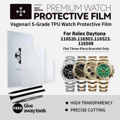 Vagenari TPU Watch Protective Film S-Grade For Rolex Daytona 116520.116503.116523.116508