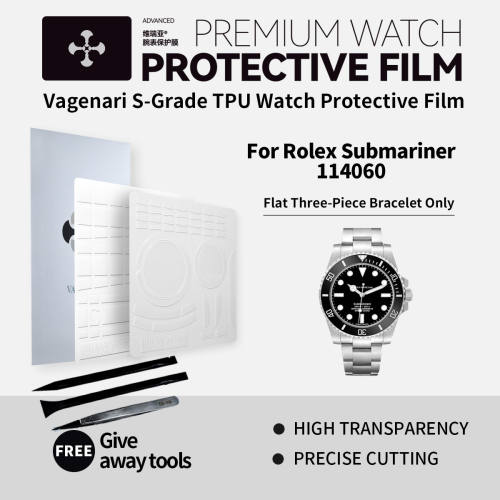 Vagenari TPU Watch Protective Film S-Grade For Rolex Submariner 114060