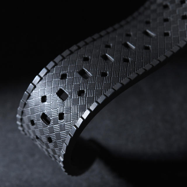 Rubber strap for Blancpain  Fifty Fathoms Automatique 5010 42.3mm