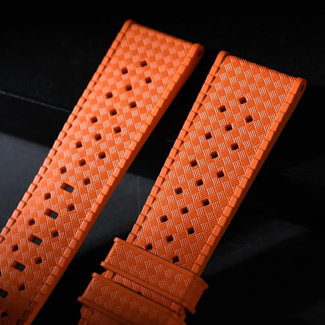 Rubber strap for Blancpain  Fifty Fathoms Automatique 5010 42.3mm
