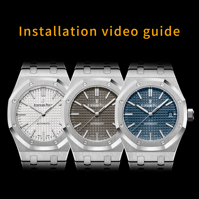 Rubber Strap For AP Royal Oak 37mm ref.15450ST Steel bracelet model