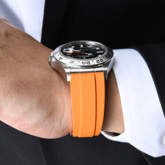 【Custom Design + 904L Endlink】Rubber strap For Rolex Exploer II 226570