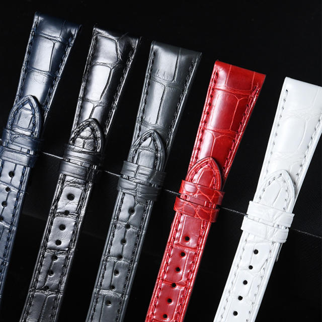 【For fold-over clasp】Alligator strap for Patek 5059