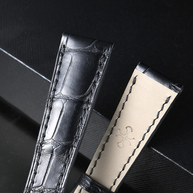 【For fold-over clasp】Alligator strap for Patek 5059