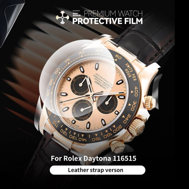 Vagenari S-Grade TPU Watch Protective Film For Rolex Daytona 116515 Leather strap verson
