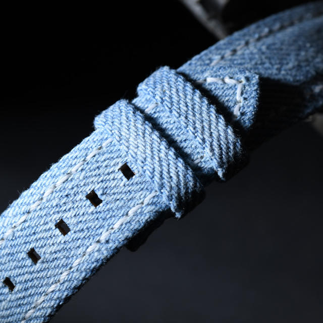 Denim pattern Leather strap for Patek Philippe 5924G