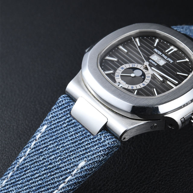 【Include Endlink】Denim pattern Leather strap For Patek Philippe 5712 Bracelet models