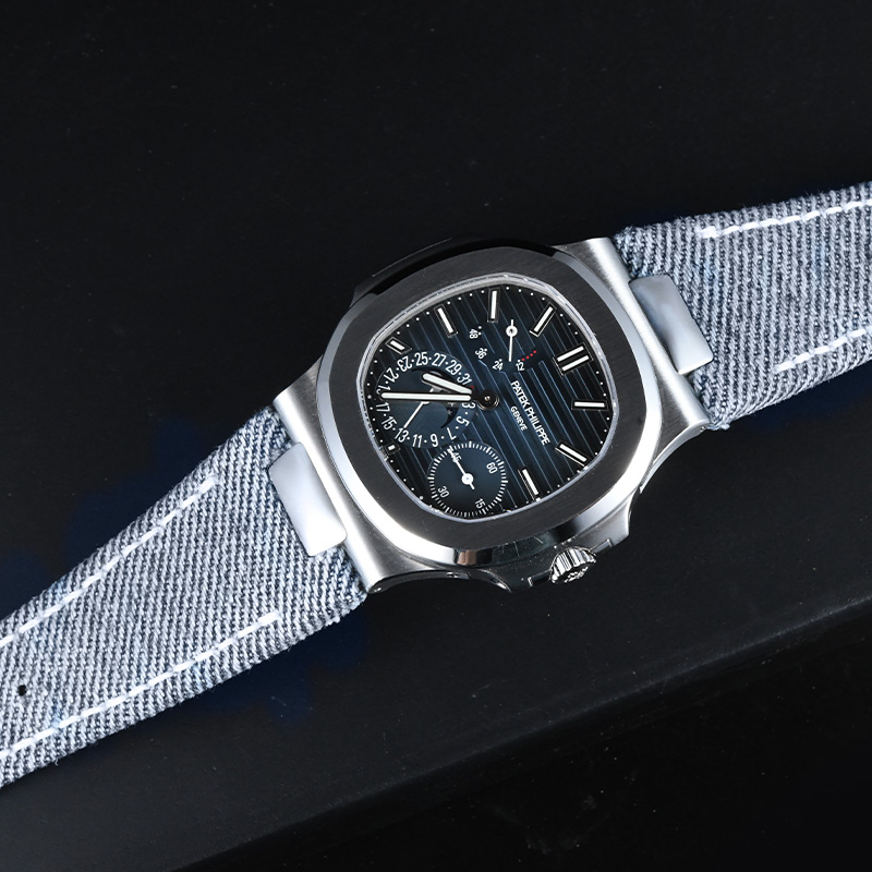 【Include Endlink】Denim pattern Leather strap For Patek Philippe 5712 Bracelet models
