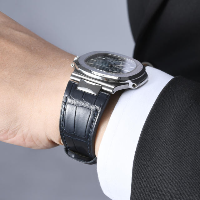 【Include Endlink+clasp】Alligator strap For Patek Philippe 5712 Steel Bracelet Models