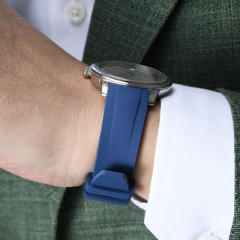 Rubber strap for Omega De Ville 40mm 434.10.40.20