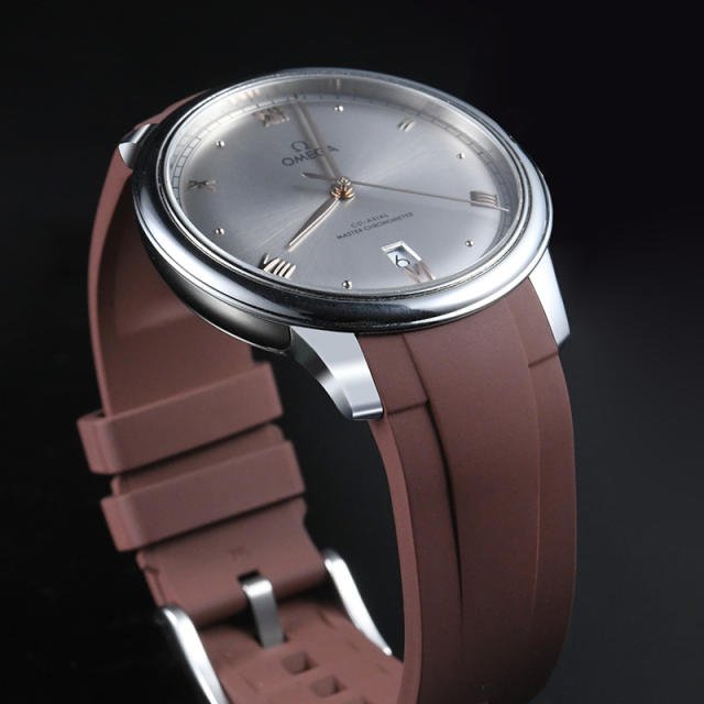 Rubber strap for Omega De Ville 40mm 434.10.40.20