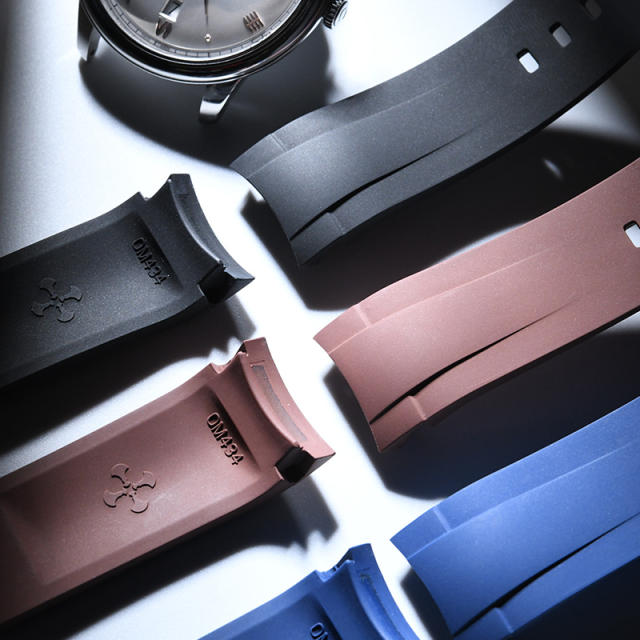 Rubber strap for Omega De Ville 40mm 434.10.40.20