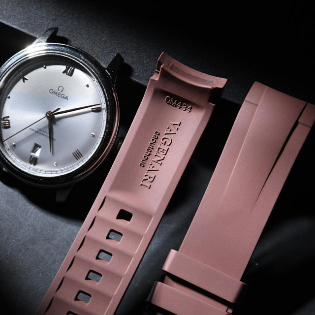 Rubber strap for Omega De Ville 40mm 434.10.40.20