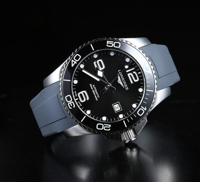 【New design monochrome mold】Rubber Strap For Longines HydroConquest 41/43mm