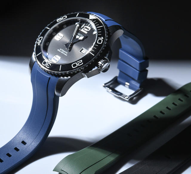 【New design monochrome mold】Rubber Strap For Longines HydroConquest 41/43mm