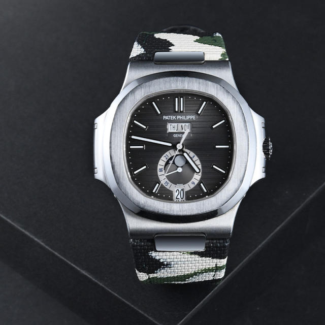 Vagenari Hook and Loop Canvas strap for Patek Nautilus 5711/5726/5712/5980 Leather strap models