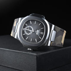 Vagenari Hook and Loop Canvas strap For Patek Nautilus 5711/1A or 5711/1R Metal Bracelet Models