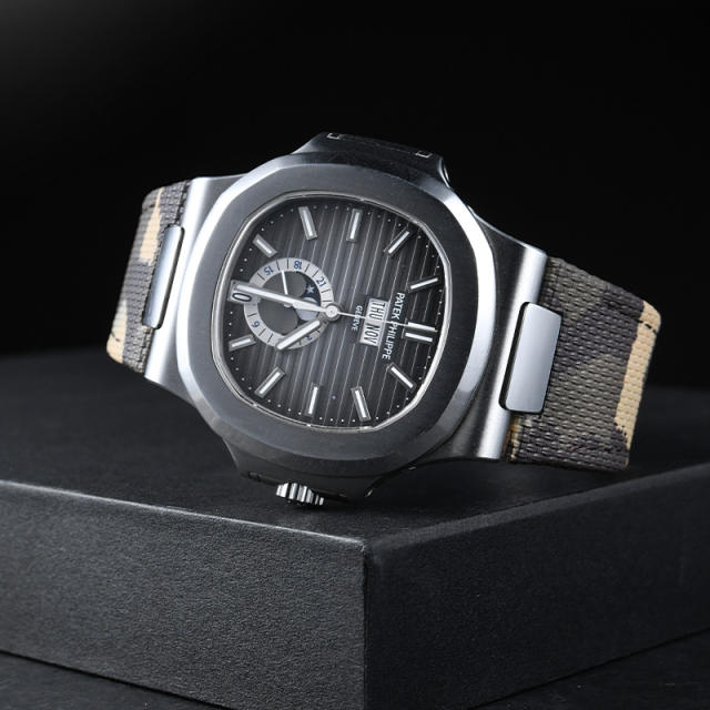 Vagenari Hook and Loop Canvas strap For Patek Nautilus 5712/1A or 5712/1R Metal Bracelet Models