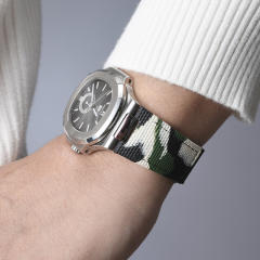 Vagenari Hook and Loop Canvas strap For Patek Nautilus 5711/1A or 5711/1R Metal Bracelet Models
