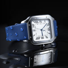 Vagenari Rubber strap For Cartier Santos Large Size 39.8mm