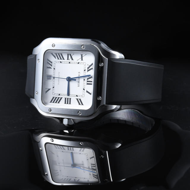 Vagenari Rubber strap For Cartier Santos Large Size 39.8mm