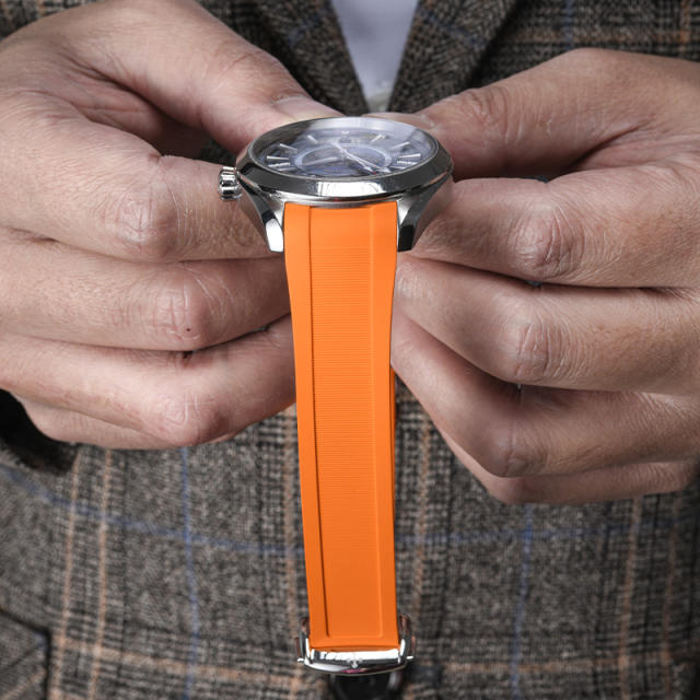 Rubber strap for Omega Seamaster 150M 43mm Woldtimer