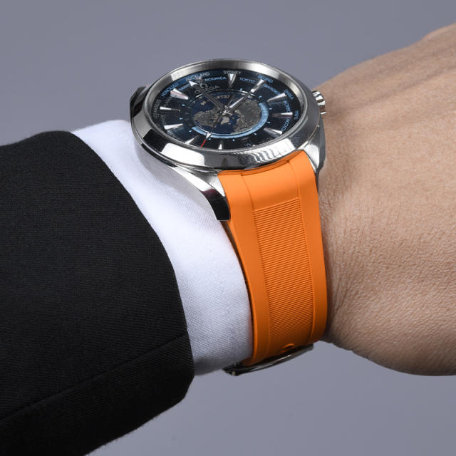 Rubber strap for Omega Seamaster 150M 43mm Woldtimer
