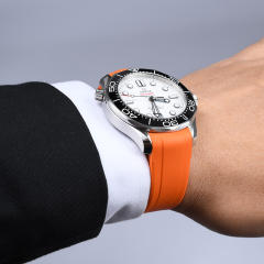 【New design】Rubber Strap For For Seamaster Diver 300m 42mm Date window at 6 o’clock