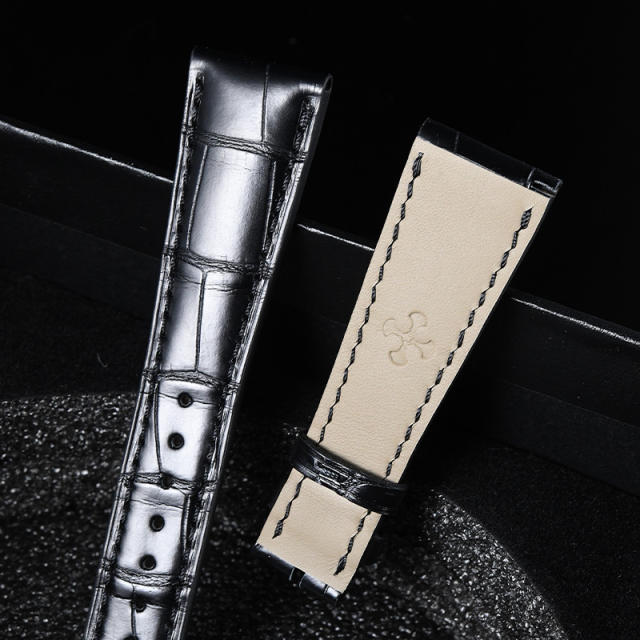 Alligator strap for Patek 6007