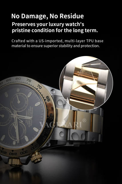 Vagenari S-Grade TPU Watch Protective Film For Rolex Daytona Rubber strap 116515 116518 116519