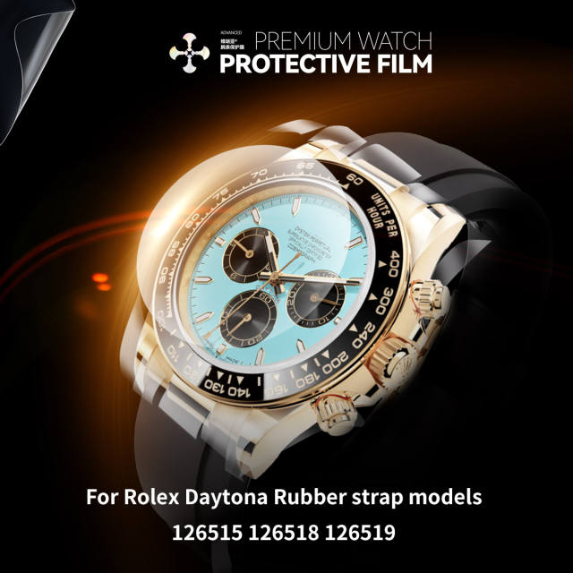 Vagenari S-Grade TPU Watch Protective Film For Rolex Daytona Rubber strap models 126515 126518 126519
