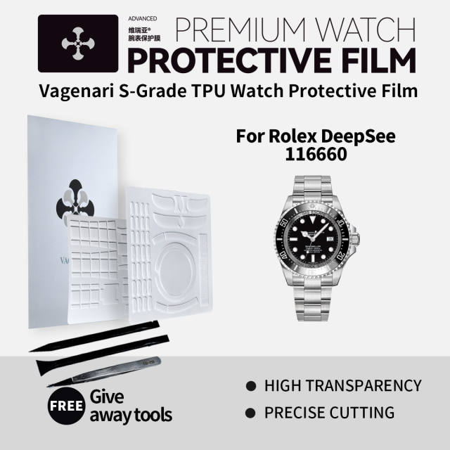 Vagenari S-Grade TPU Watch Protective Film For Rolex DeepSee 116660