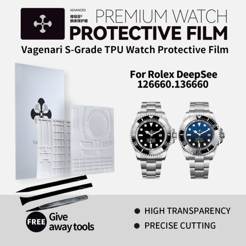 Vagenari S-Grade TPU Watch Protective Film For Rolex DeepSee 126660.136660