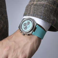 Rubber strap for Citizen Eco-Drive chronograph Super Titanium men's watch CA4610-85A/M/Z