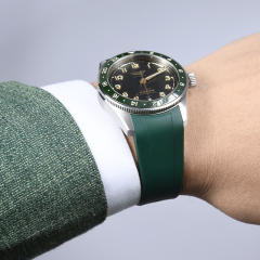 Rubber strap for For Longines Spirit Zulu Time 39mm ref.L3.802.4....