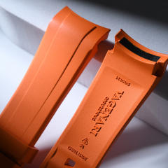 Rubber strap for For Longines Spirit Zulu Time 39mm ref.L3.802.4....