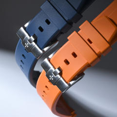 Rubber strap for For Longines Spirit Zulu Time 39mm ref.L3.802.4....