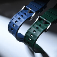 Rubber strap for For Longines Spirit Zulu Time 39mm ref.L3.802.4....