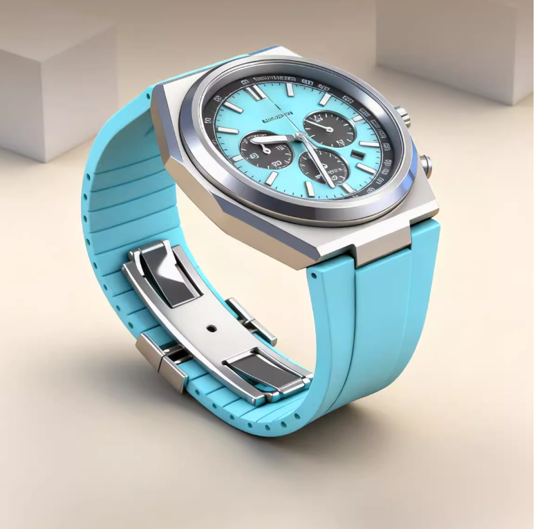 Rubber strap for Citizen Eco-Drive chronograph Super Titanium men's watch CA4610-85A/M/Z