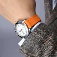 Rubber strap for Omega Seamaster 300 (Date window at 6 o’clock) Folding clasp model