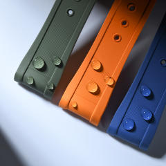 Rubber strap for Omega Seamaster 300 (Date window at 6 o’clock) Folding clasp model