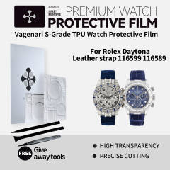 Vagenari S-Grade TPU Watch Protective Film For Rolex Daytona Leather strap 116599 116589