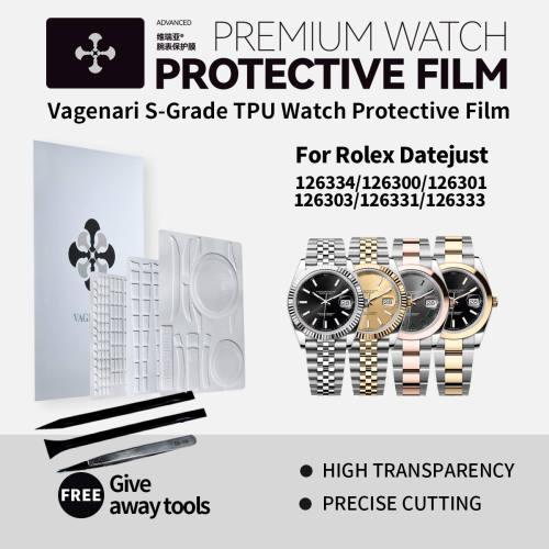 Vagenari S-Grade TPU Watch Protective Film For Rolex Datejust 126334/126300/126301/126303/126331/126333