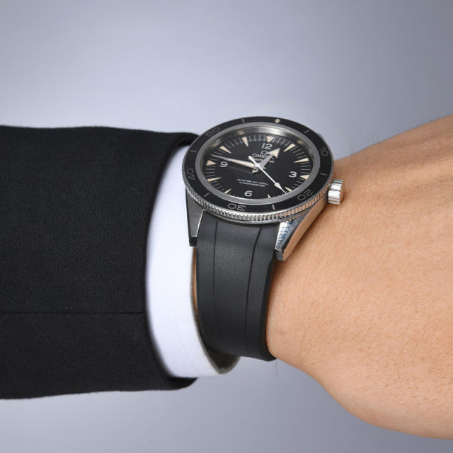 Rubber strap for Omega Seamaster 300 41mm  233.30.41.21.01.001