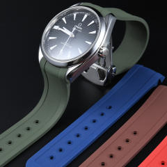 Rubber strap For new Seamaster 150m 41mm with date window at 6 o'clock