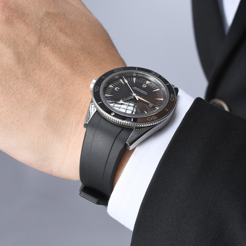 Rubber strap for Omega Seamaster 300 41mm 233.30.41.21.01.001