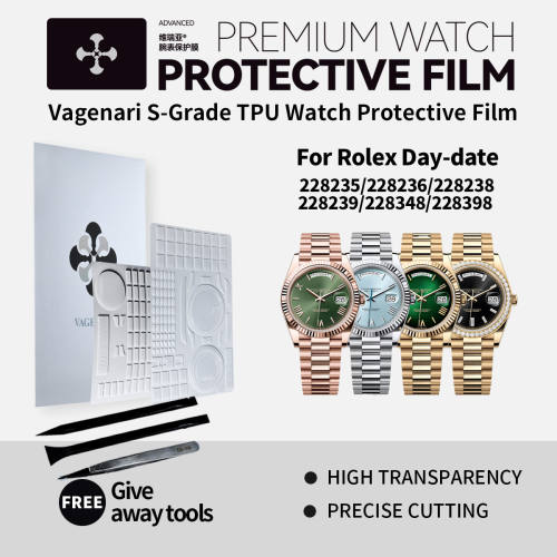 Vagenari S-Grade TPU Watch Protective Film For Rolex Day-date 228235/228236/228238/228239/228348/228398
