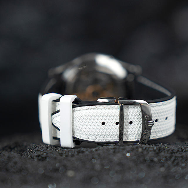 (Reticular pattern) Rubber strap for jaeger lecoultre Master Ultra Thin 39mm