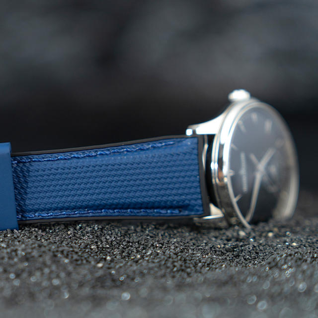(Reticular pattern) Rubber strap for jaeger lecoultre Master Ultra Thin 39mm